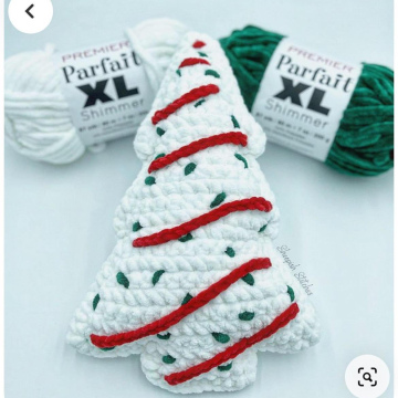 Little Debbie Crochet Christmas Tree Treat