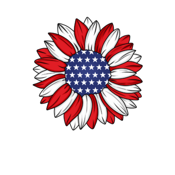 Shirt - Patriotic Sunflower